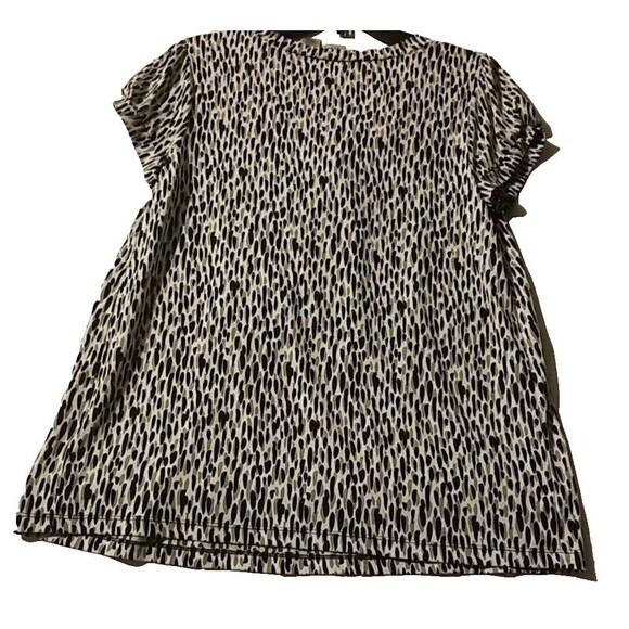 DUO MATERNITY BLACK GREY AND WHITE TOP LARGE BLOUSE NWT - Picture 8 of 9